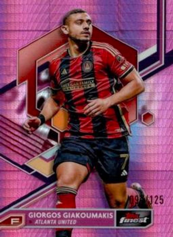 2023 Topps Finest MLS #64 Pink Prism Refractor /125