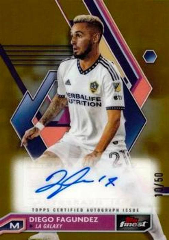 2023 Topps Finest MLS #A-DF Autographs - Gold Refractor /50