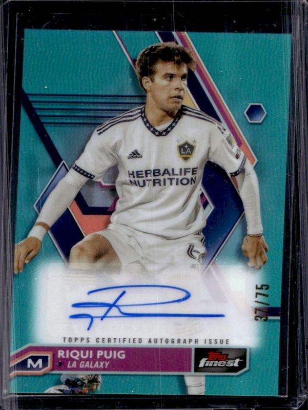 2023 Topps Finest MLS #A-RP Autographs - Aqua Refractor /75