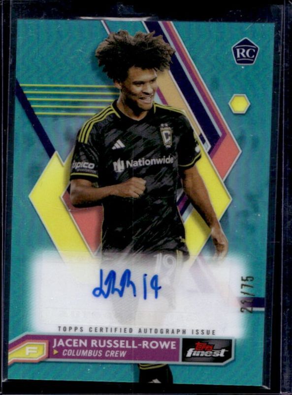 2023 Topps Finest MLS #A-JR Autographs - Aqua Refractor /75