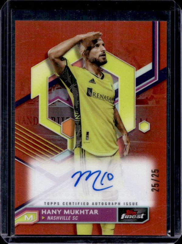2023 Topps Finest MLS #A-HM Autographs - Orange Refractor /25