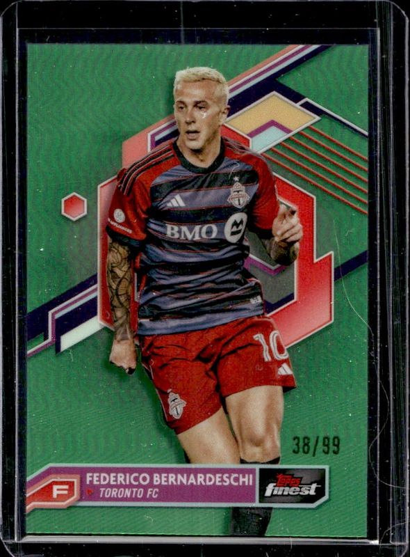 2023 Topps Finest MLS #66 Neon Green Refractor /99