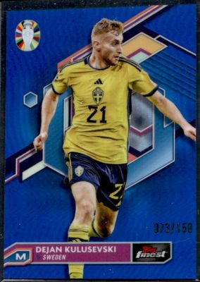 2023 Topps Finest Road to UEFA Euro #84 Blue Refractor /150