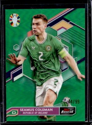 2023 Topps Finest Road to UEFA Euro #45 Green Refractor /99
