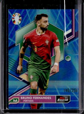 2023 Topps Finest Road to UEFA Euro #65 Blue Aqua Vaporwave Refractor /250