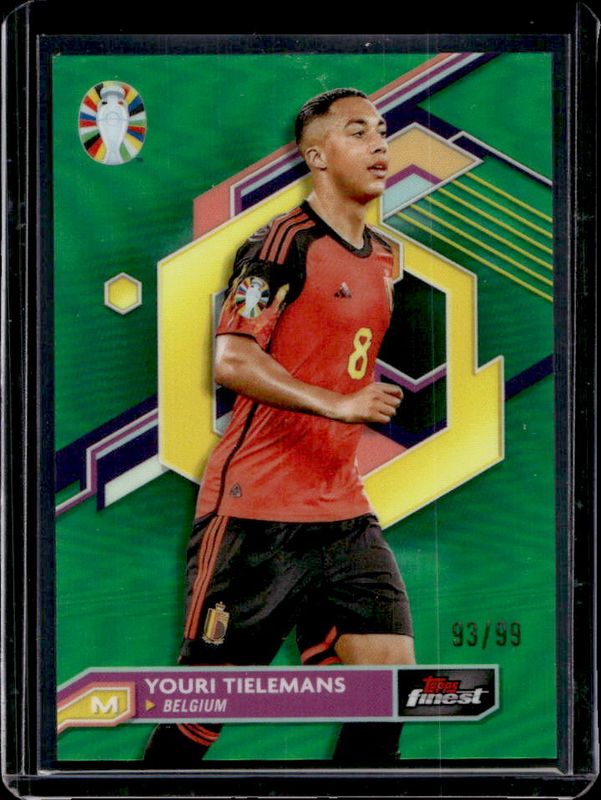 2023 Topps Finest Road to UEFA Euro #9 Green Refractor /99