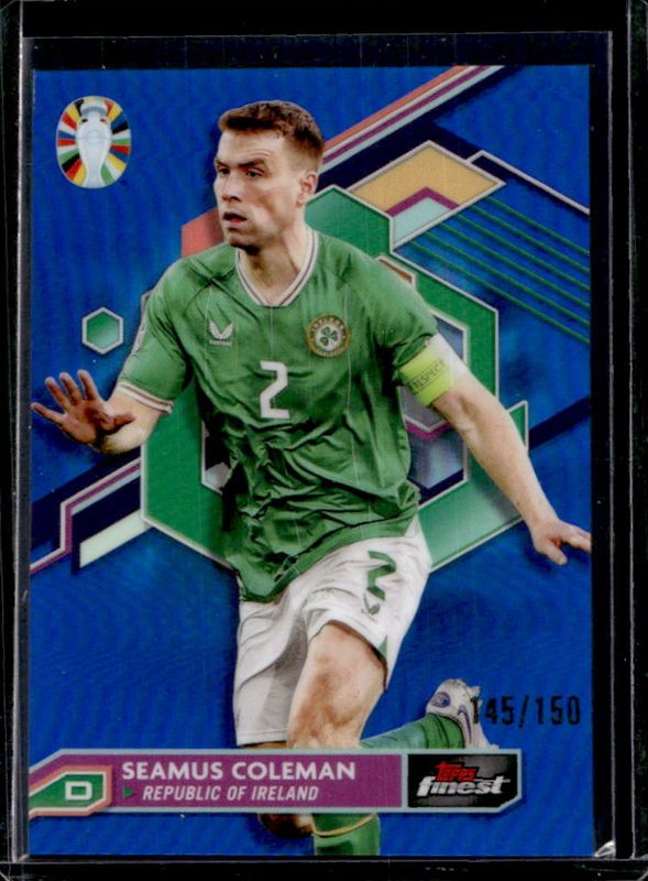 2023 Topps Finest Road to UEFA Euro #45 Blue Refractor /150
