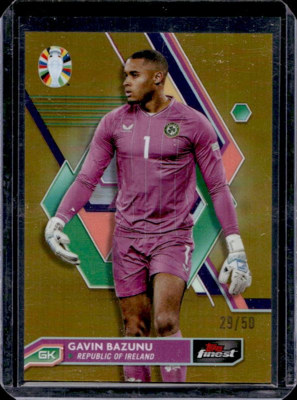 2023 Topps Finest Road to UEFA Euro #99 Gold Refractor /50