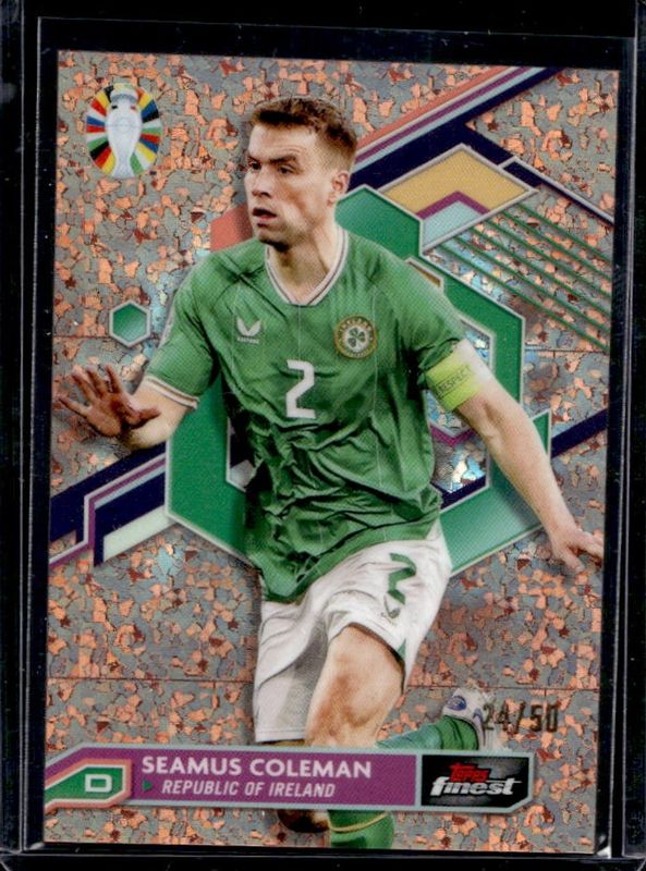 2023 Topps Finest Road to UEFA Euro #45 Rose Gold Mini Diamond Refractor /50