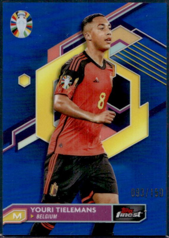 2023 Topps Finest Road to UEFA Euro #9 Blue Refractor /150