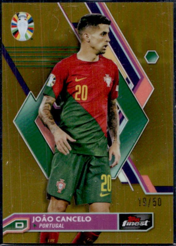 2023 Topps Finest Road to UEFA Euro #66 Gold Refractor /50