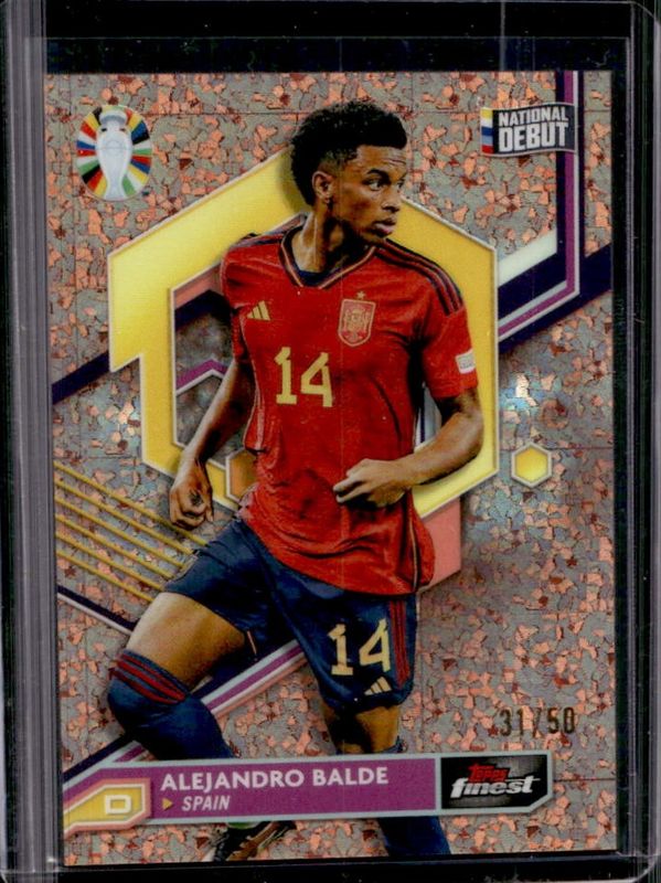 2023 Topps Finest Road to UEFA Euro #78 Rose Gold Mini Diamond Refractor /50
