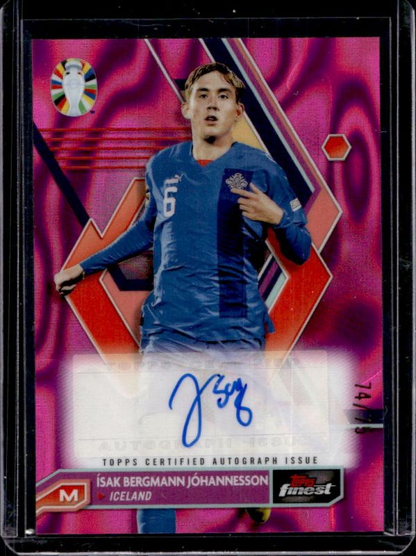 2023 Topps Finest Road to UEFA Euro #BCA-IJ Card Autographs - Fuschia Lava Refractor /75