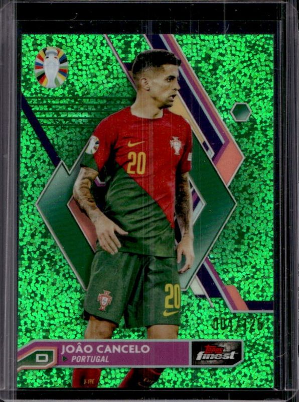 2023 Topps Finest Road to UEFA Euro #66 Green Speckle Refractor /125