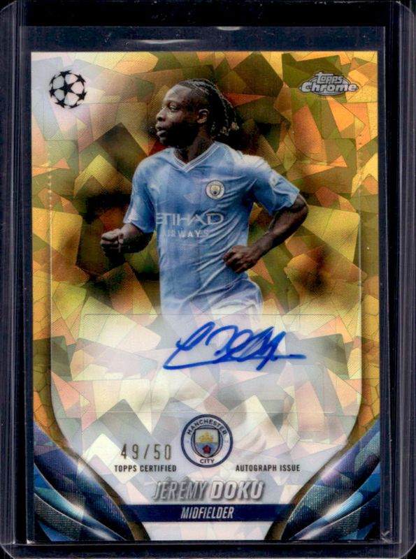 2023 Topps Chrome UEFA Club Competitions Sapphire Edition #CA-DJ Autographs - Gold /50