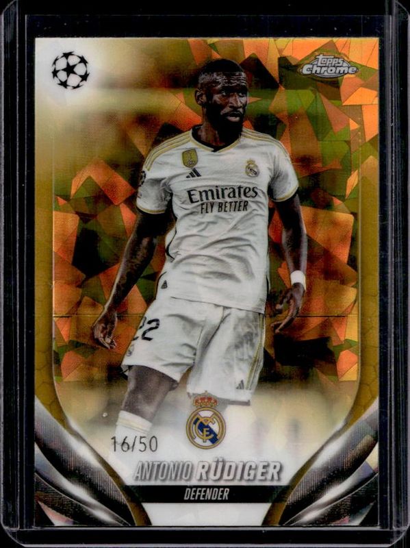 2023 Topps Chrome UEFA Club Competitions Sapphire Edition #164 Gold /50