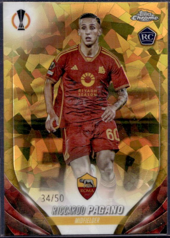 2023 Topps Chrome UEFA Club Competitions Sapphire Edition #12 Gold /50