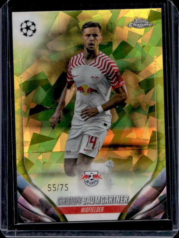 2023 Topps Chrome UEFA Club Competitions Sapphire Edition #130 Yellow /75