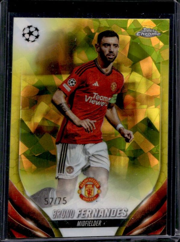 2023 Topps Chrome UEFA Club Competitions Sapphire Edition #178 Yellow /75