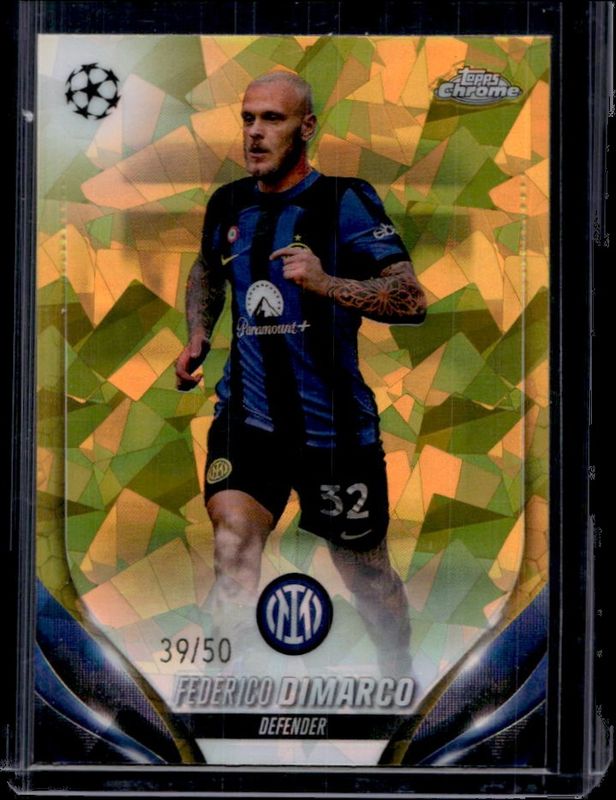 2023 Topps Chrome UEFA Club Competitions Sapphire Edition #144 Gold /50