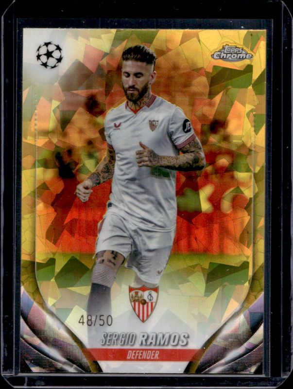 2023 Topps Chrome UEFA Club Competitions Sapphire Edition #197 Gold /50