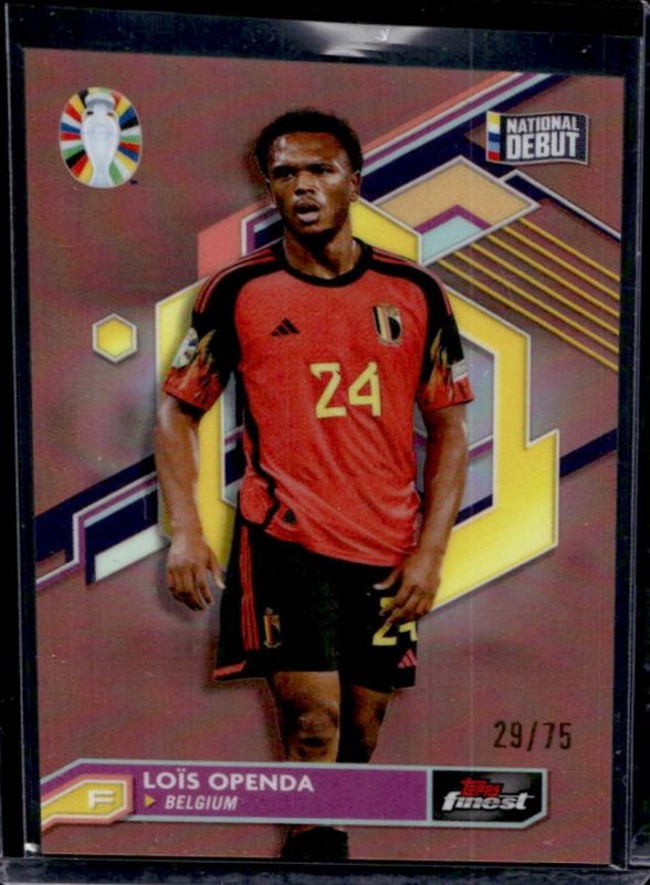 2023 Topps Finest Road to UEFA Euro #11 Rose Gold Refractor /75