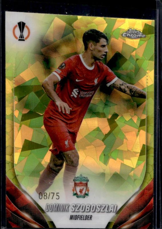 2023 Topps Chrome UEFA Club Competitions Sapphire Edition #119 Yellow /75