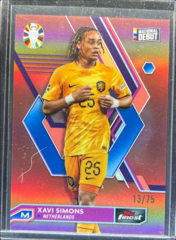 2023 Topps Finest Road to UEFA Euro #50 Rose Gold Refractor /75