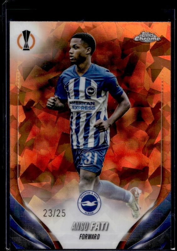 2023 Topps Chrome UEFA Club Competitions Sapphire Edition #74 Orange /25