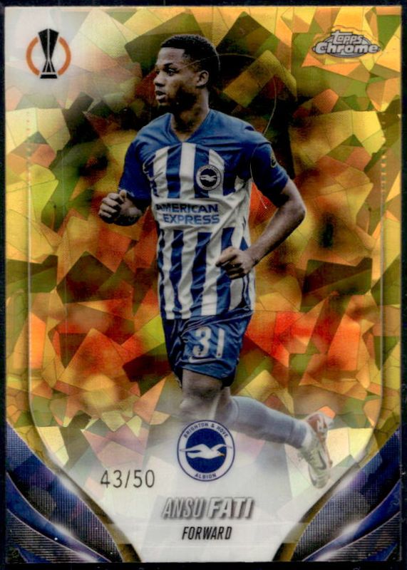 2023 Topps Chrome UEFA Club Competitions Sapphire Edition #74 Gold /50