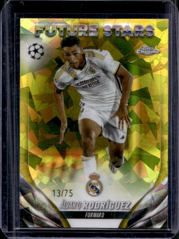 2023 Topps Chrome UEFA Club Competitions Sapphire Edition #134 Yellow /75