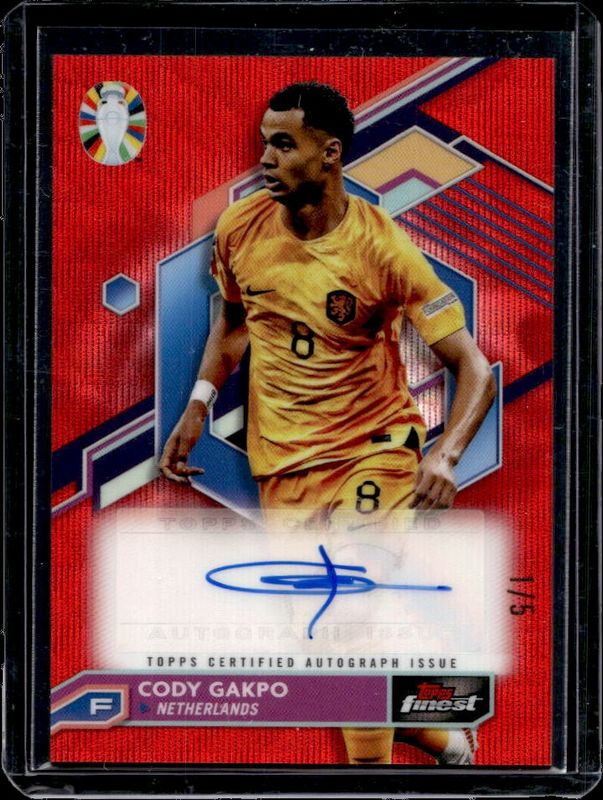 2023 Topps Finest Road to UEFA Euro #BCA-CG Card Autographs - Red Wave Refractor /5