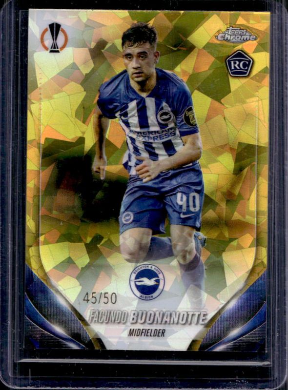 2023 Topps Chrome UEFA Club Competitions Sapphire Edition #136 Gold /50