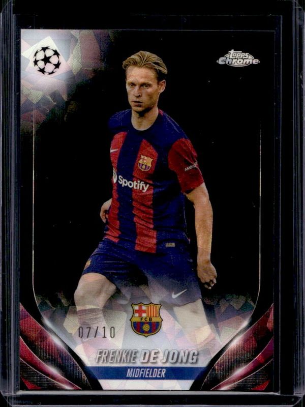 2023 Topps Chrome UEFA Club Competitions Sapphire Edition #166 Black /10