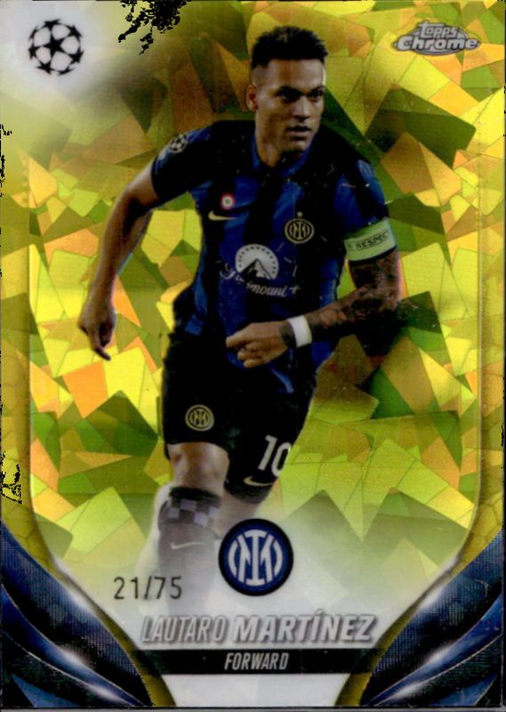 2023 Topps Chrome UEFA Club Competitions Sapphire Edition #143 Yellow /75
