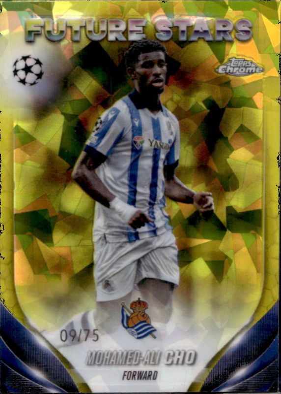 2023 Topps Chrome UEFA Club Competitions Sapphire Edition #155 Yellow /75