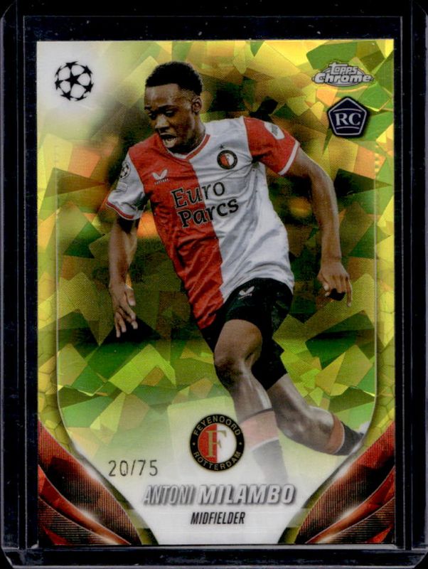 2023 Topps Chrome UEFA Club Competitions Sapphire Edition #140 Yellow /75