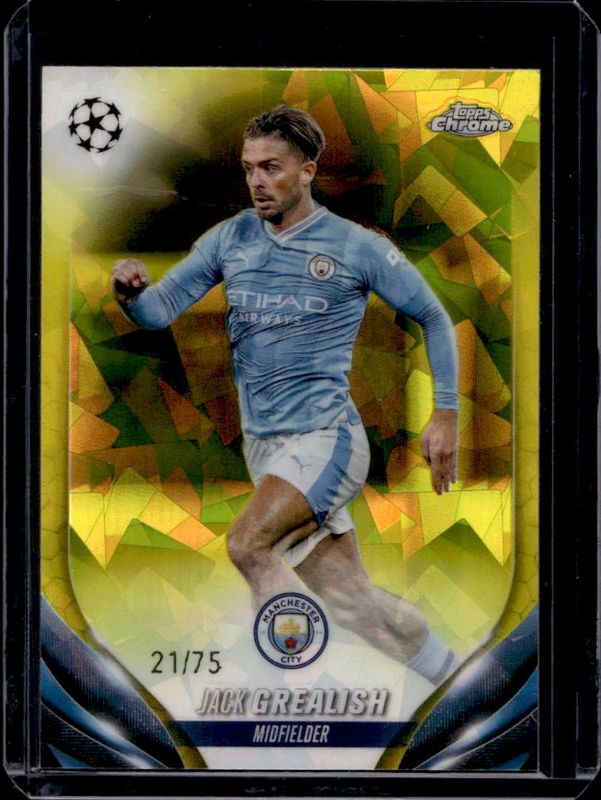 2023 Topps Chrome UEFA Club Competitions Sapphire Edition #124 Yellow /75