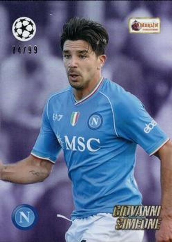 2023 Topps Merlin Heritage UEFA Club Competitions #076 Purple /99