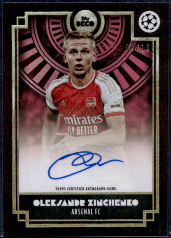 2023 Topps Deco UEFA Club Competitions Current Stars Autographs - Red /10