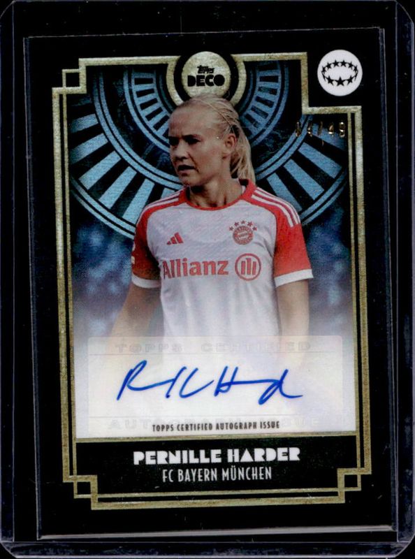 2023 Topps Deco UEFA Club Competitions Current Stars Autographs - Blue /49