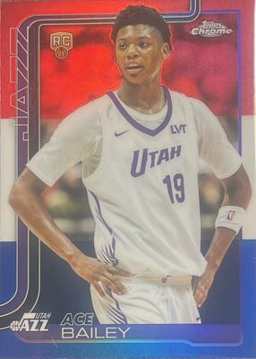 2025 Topps Chrome #255 Red White & Blue Refractor
