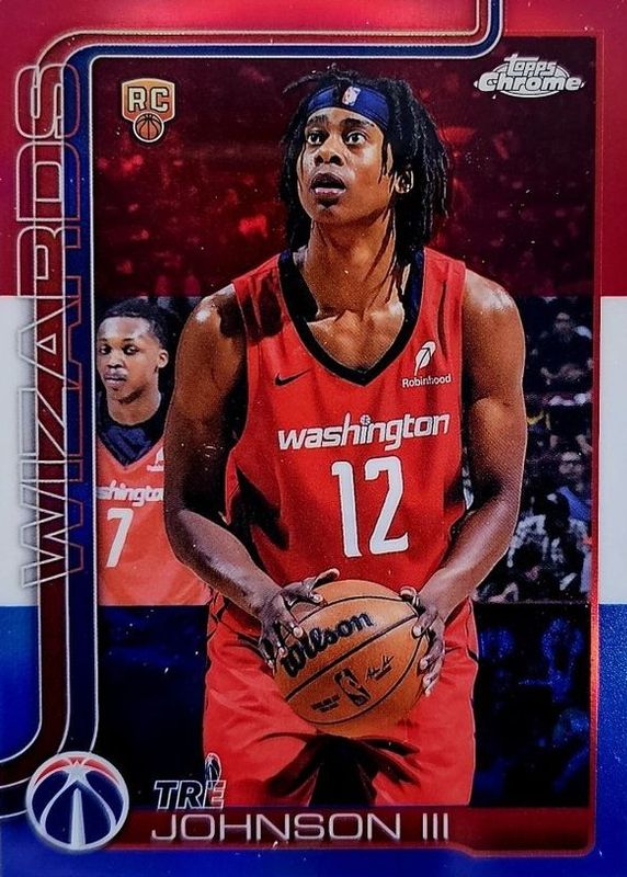 2025 Topps Chrome #256 Red White & Blue Refractor