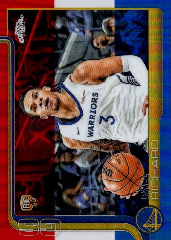 2025 Topps Chrome #287 Red White & Blue Refractor