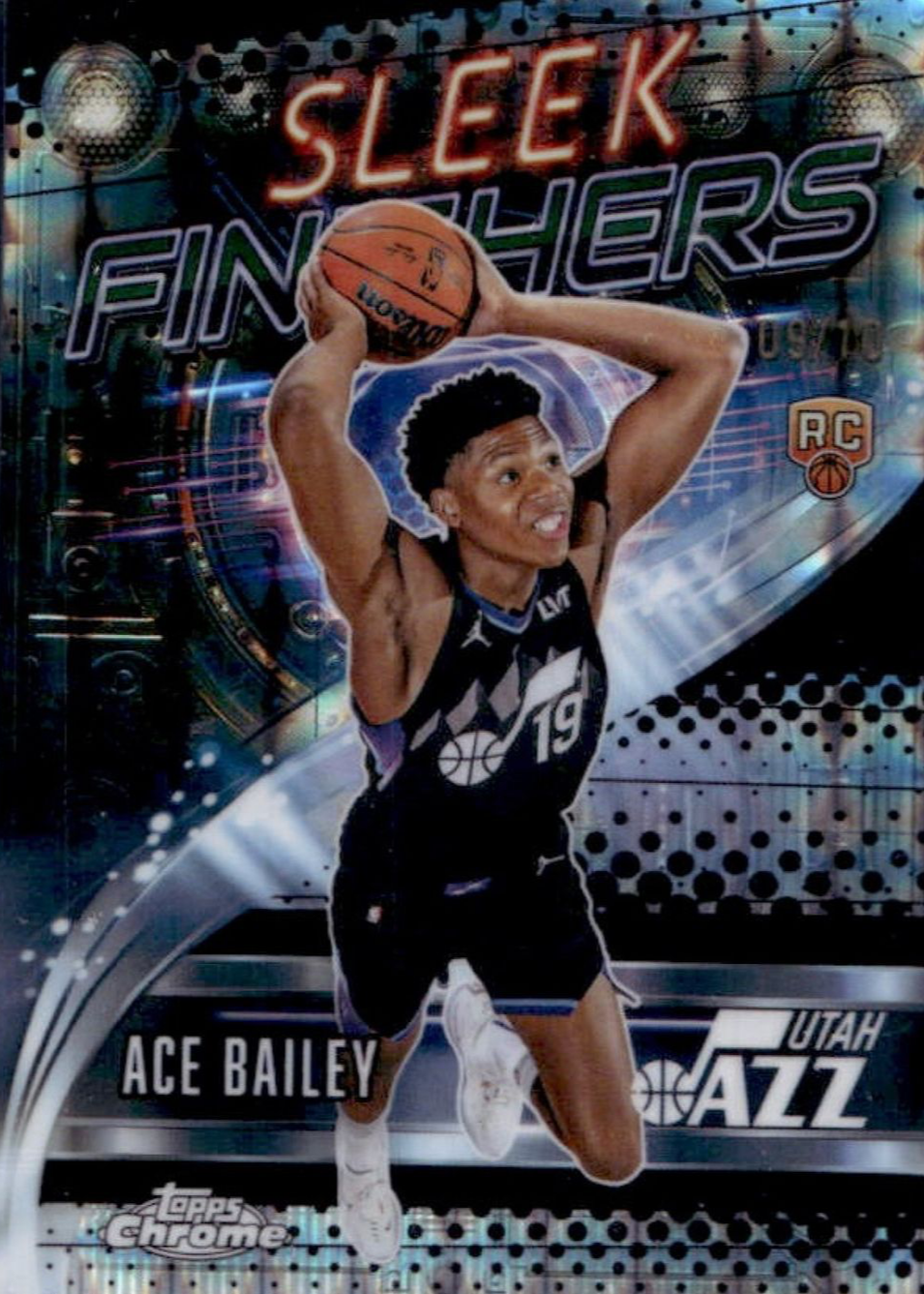 Ace Bailey 2025 Topps Chrome #SF-25 Sleek Finishers - Black