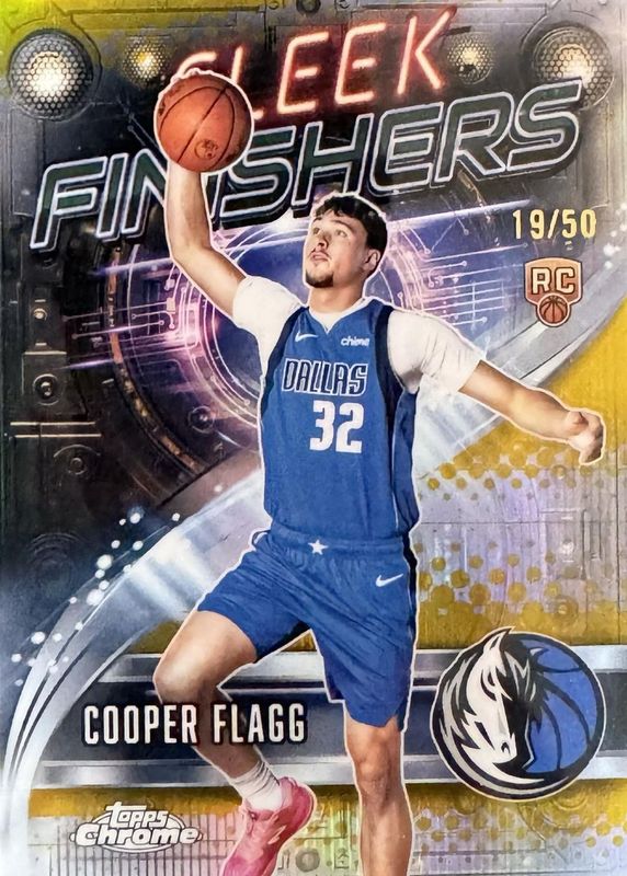 2025 Topps Chrome #SF-21 Sleek Finishers - Gold Refractor /50