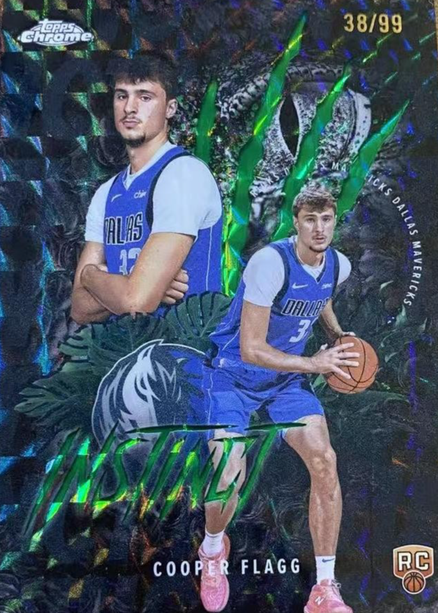 Cooper Flagg 2025 Topps Chrome #INS-11 Instinct - Green Geometric ...