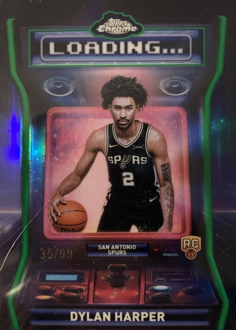 Dylan Harper 2025 Topps Chrome #LD-12 Loading - Green Refractor