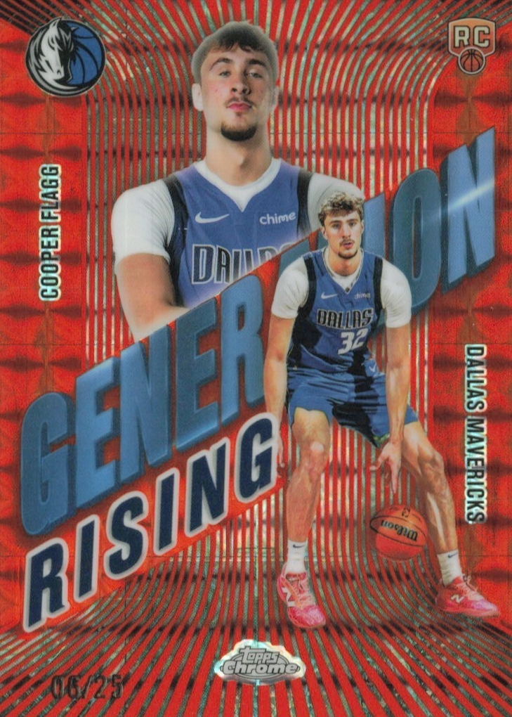 Cooper Flagg 2025 Topps Chrome #GR-1 Generation Rising - Orange ...