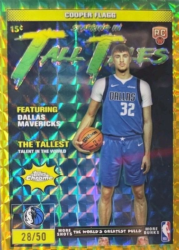 2025 Topps Chrome #TT-16 Tall Tales - Gold Geometric Refractor /50